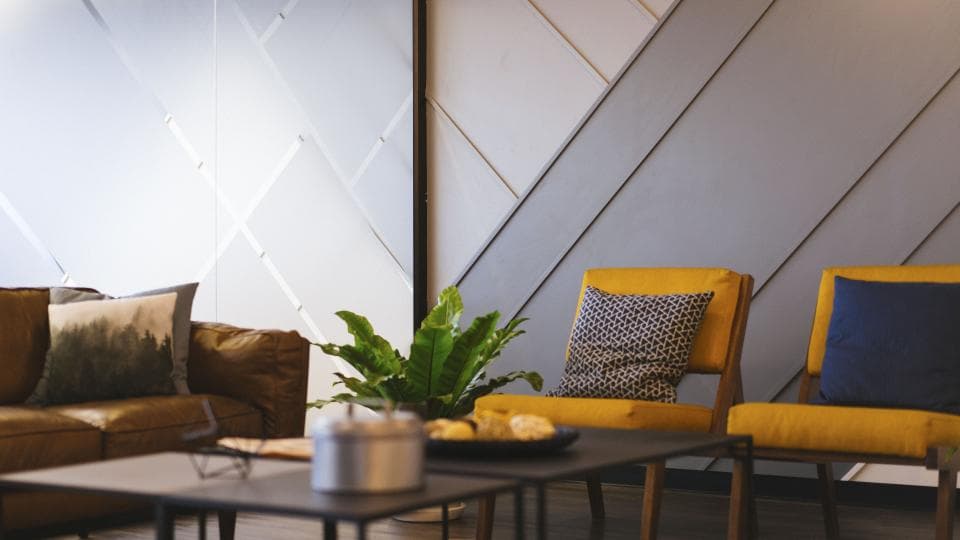 Refreshed living room interior